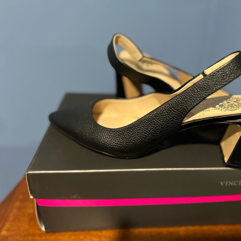 Vince Camuto Black Slingback Heels
